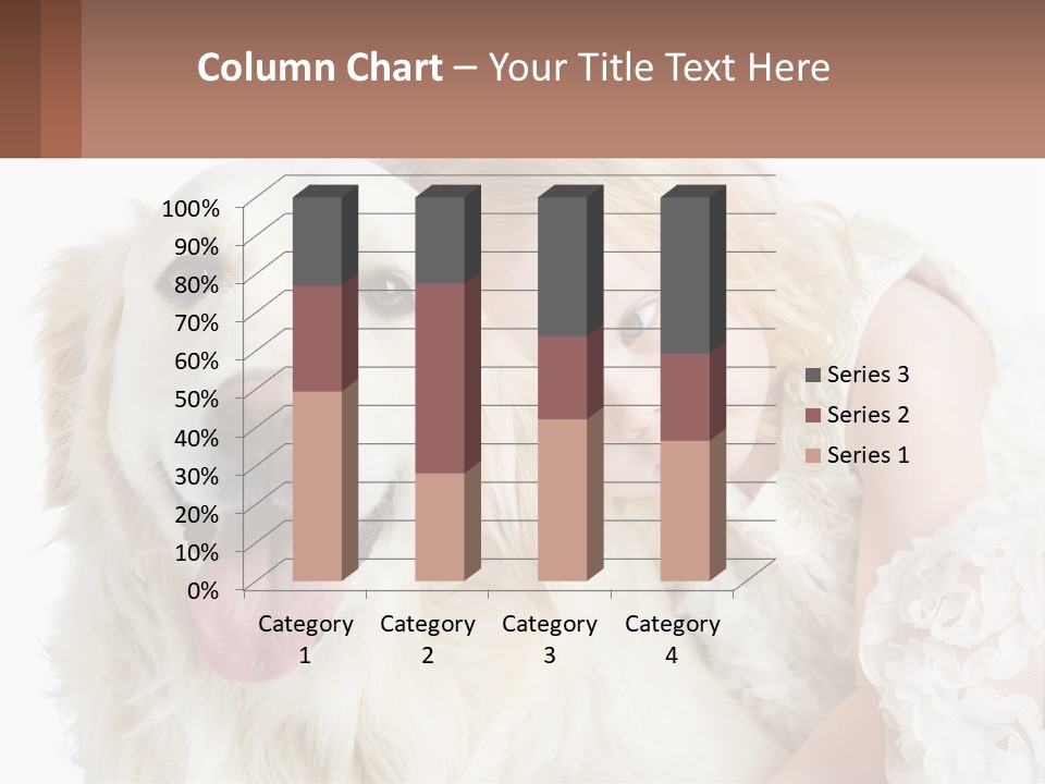 A Girl And A Dog Are Posing For A Picture PowerPoint Template