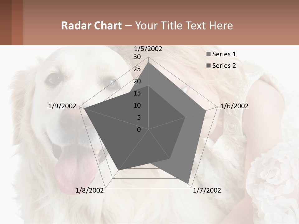 A Girl And A Dog Are Posing For A Picture PowerPoint Template