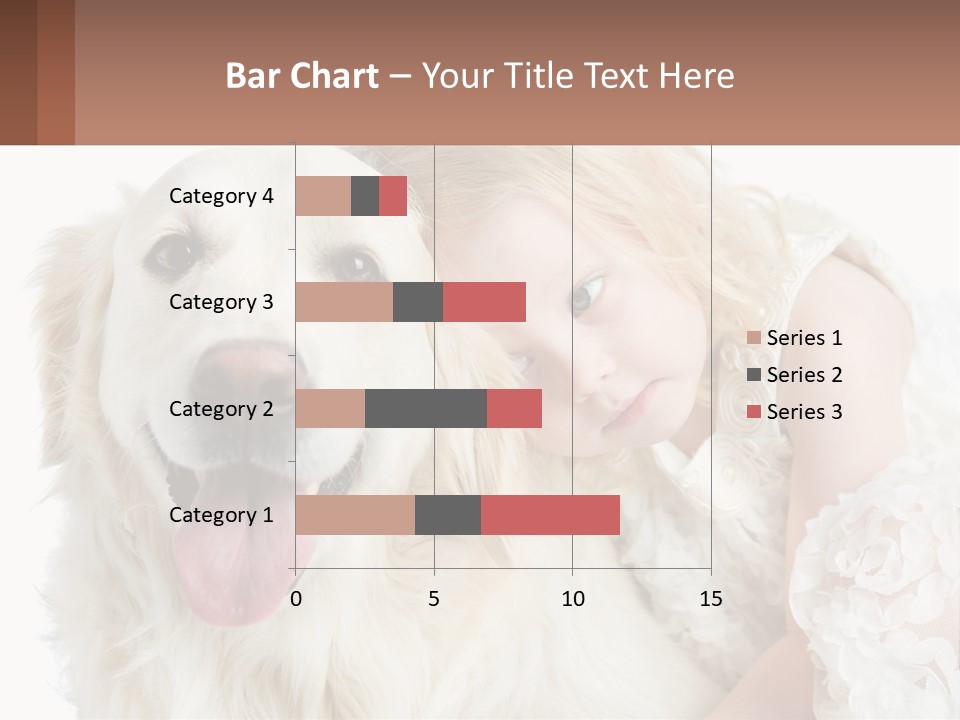 A Girl And A Dog Are Posing For A Picture PowerPoint Template