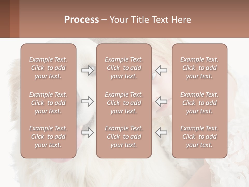 A Girl And A Dog Are Posing For A Picture PowerPoint Template