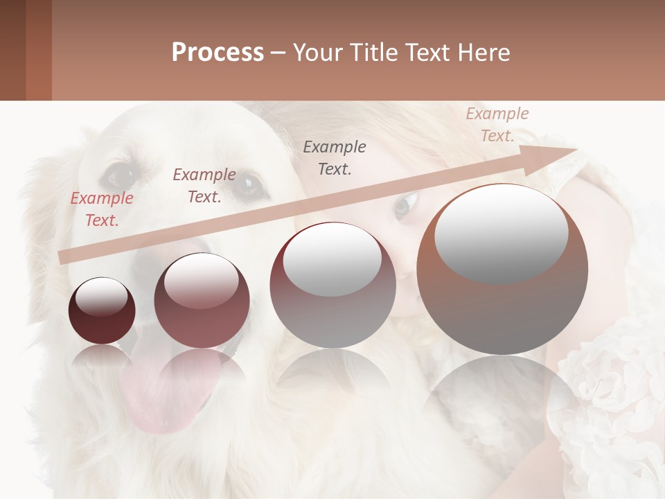 A Girl And A Dog Are Posing For A Picture PowerPoint Template