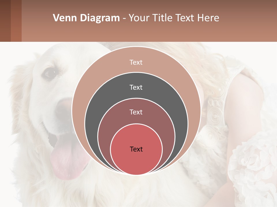 A Girl And A Dog Are Posing For A Picture PowerPoint Template