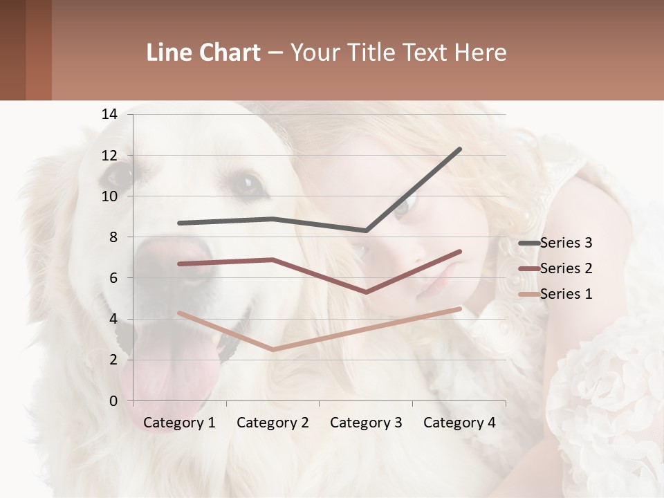 A Girl And A Dog Are Posing For A Picture PowerPoint Template