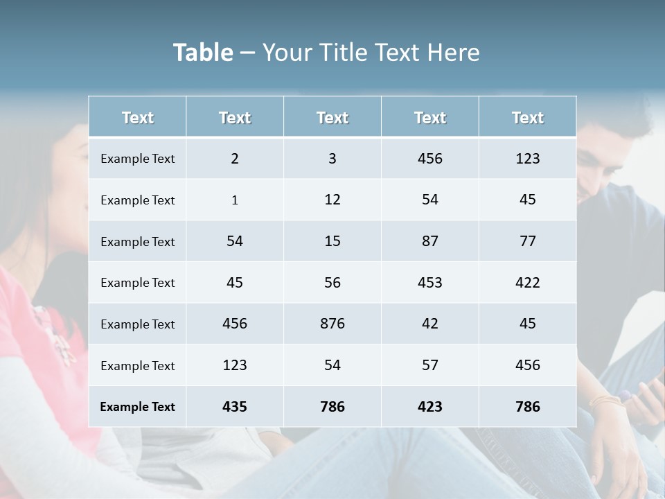 A Group Of Young People Sitting Next To Each Other PowerPoint Template