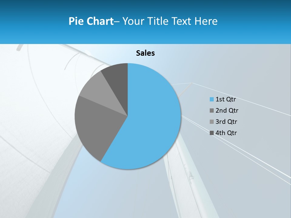 A Sail Boat With A Blue Sky In The Background PowerPoint Template