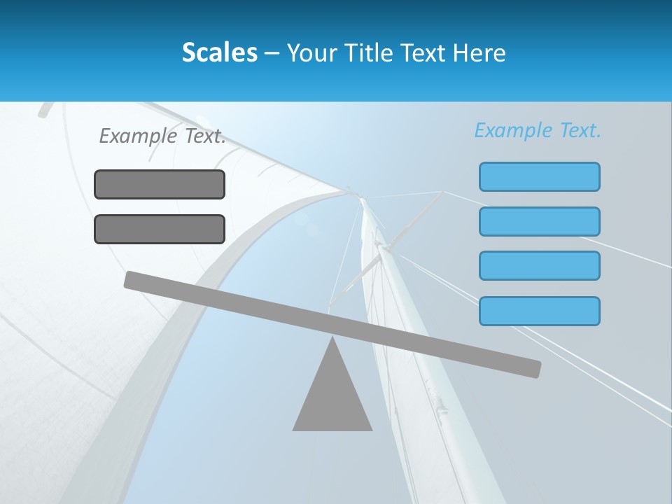 A Sail Boat With A Blue Sky In The Background PowerPoint Template