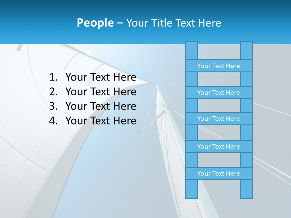A Sail Boat With A Blue Sky In The Background PowerPoint Template