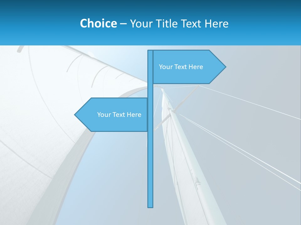 A Sail Boat With A Blue Sky In The Background PowerPoint Template
