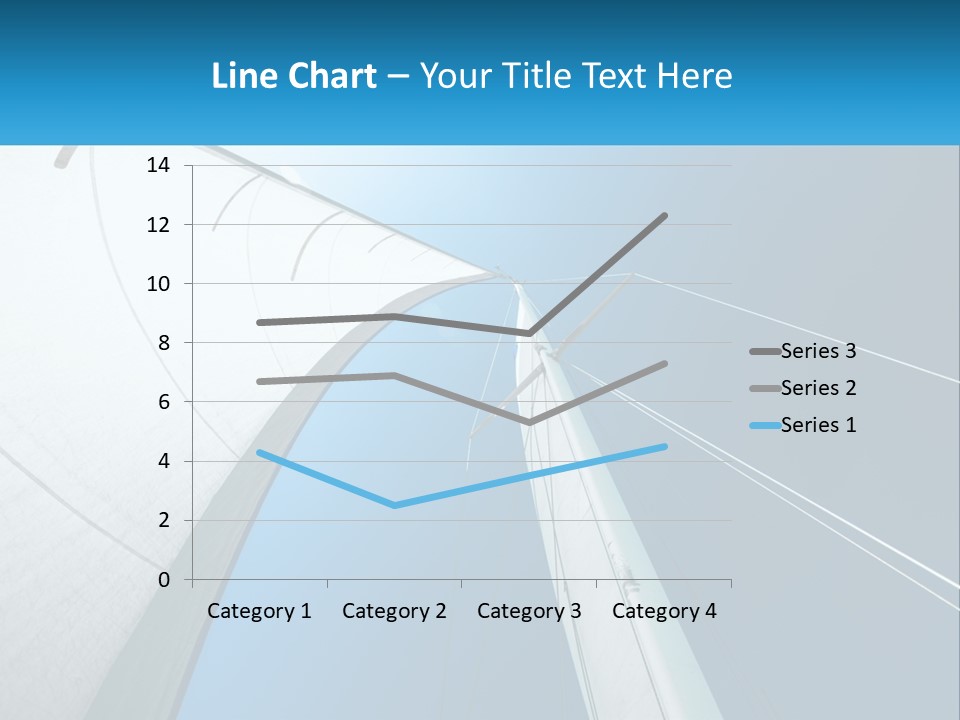 A Sail Boat With A Blue Sky In The Background PowerPoint Template