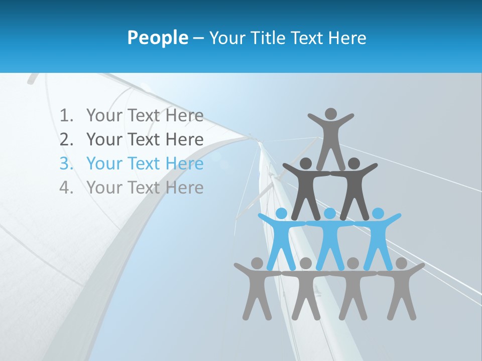 A Sail Boat With A Blue Sky In The Background PowerPoint Template