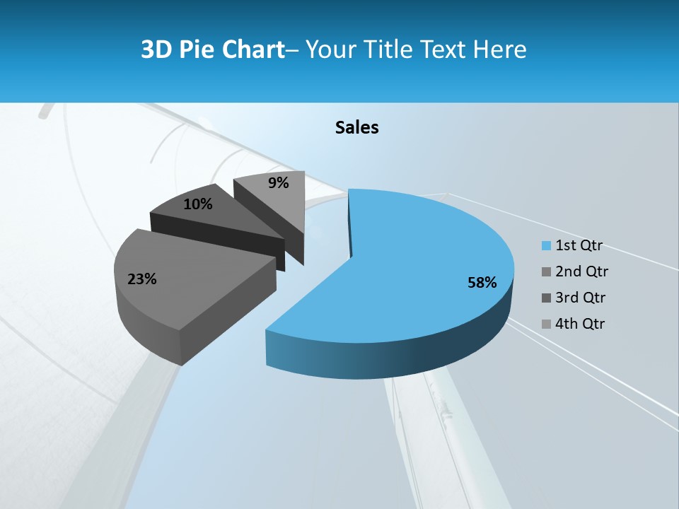 A Sail Boat With A Blue Sky In The Background PowerPoint Template