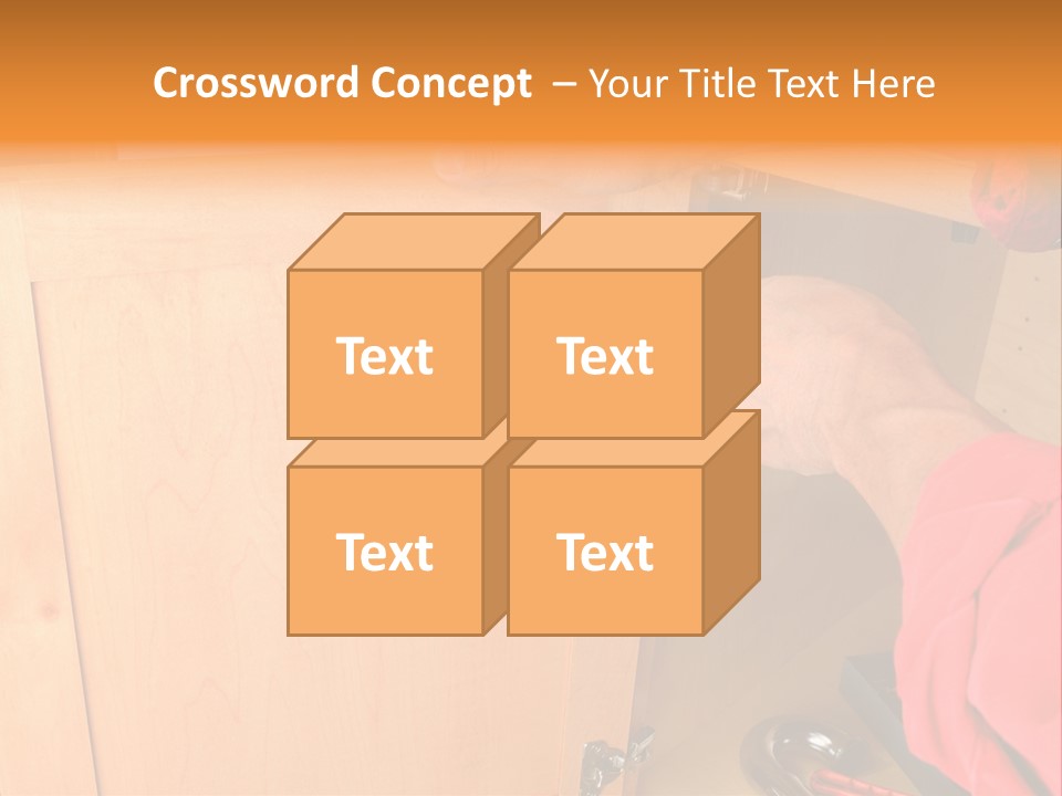 A Person Opening A Cabinet With A Wrench PowerPoint Template