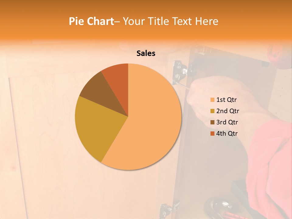 A Person Opening A Cabinet With A Wrench PowerPoint Template