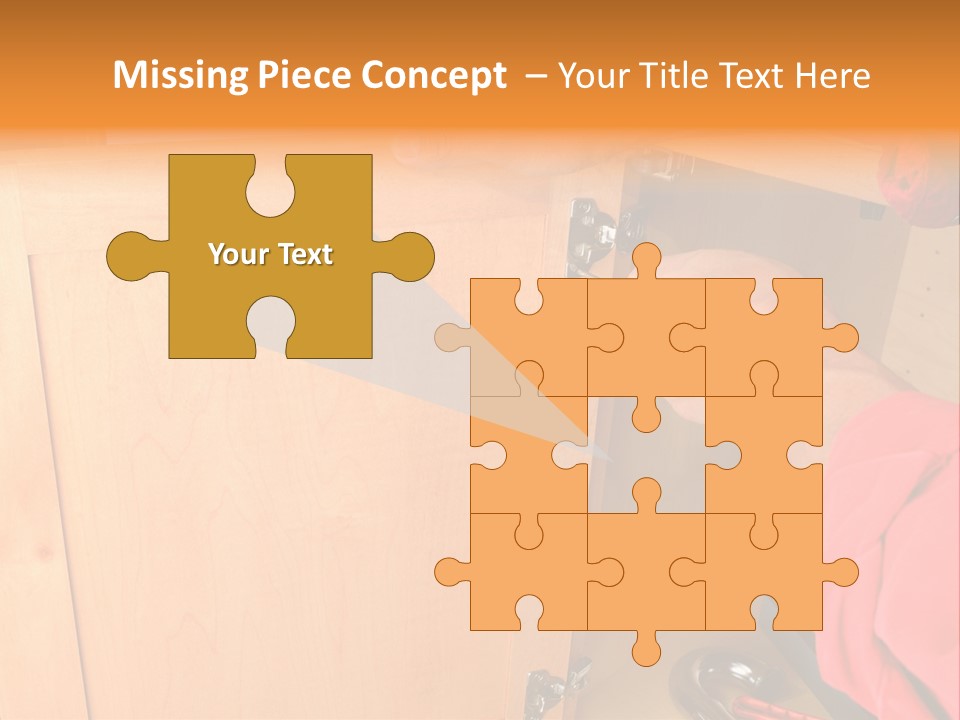 A Person Opening A Cabinet With A Wrench PowerPoint Template