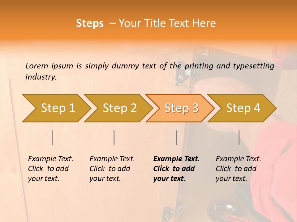 A Person Opening A Cabinet With A Wrench PowerPoint Template
