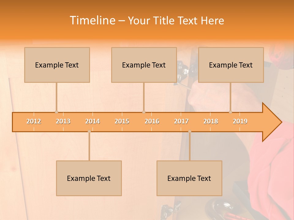 A Person Opening A Cabinet With A Wrench PowerPoint Template