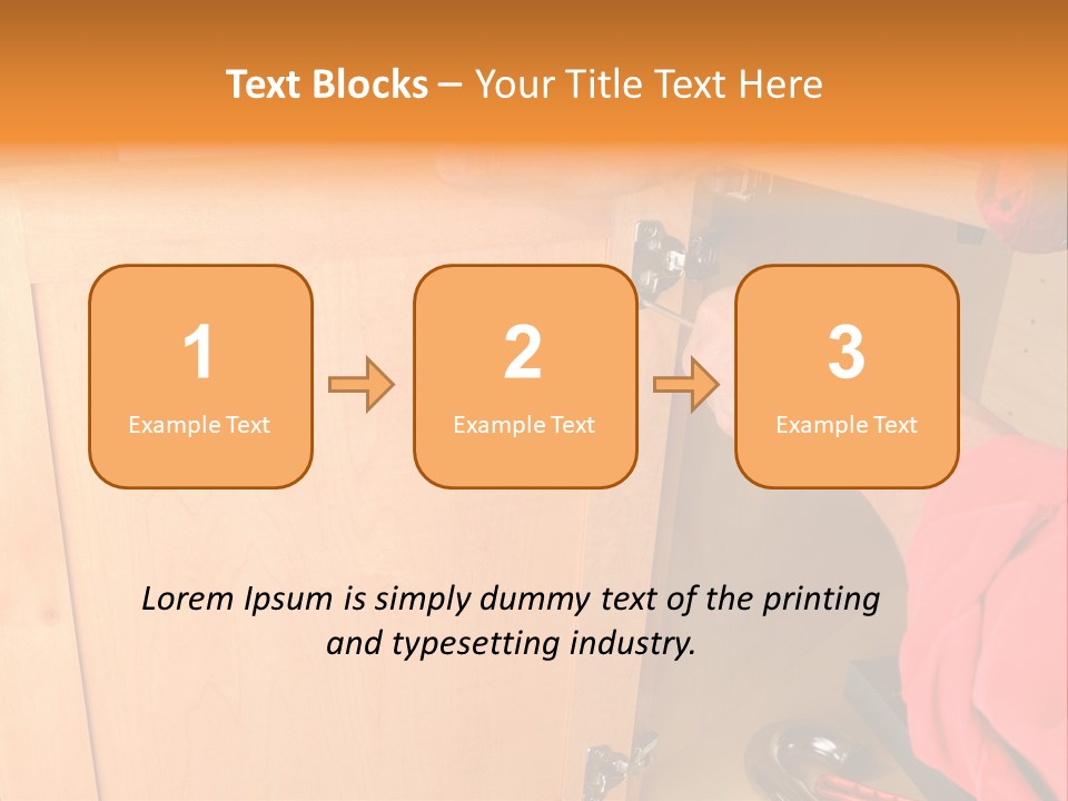 A Person Opening A Cabinet With A Wrench PowerPoint Template