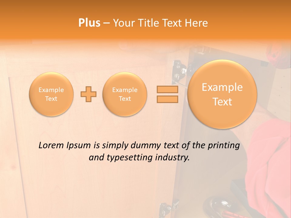 A Person Opening A Cabinet With A Wrench PowerPoint Template