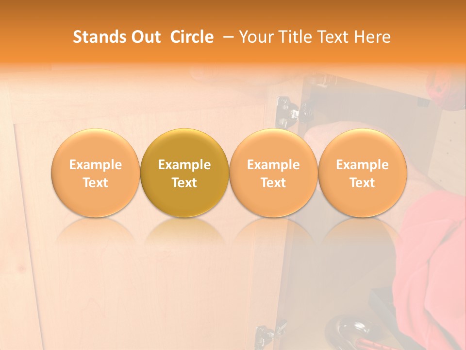 A Person Opening A Cabinet With A Wrench PowerPoint Template