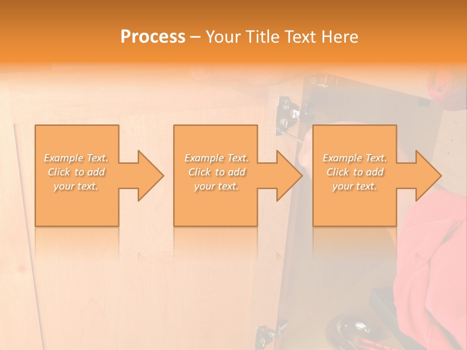 A Person Opening A Cabinet With A Wrench PowerPoint Template