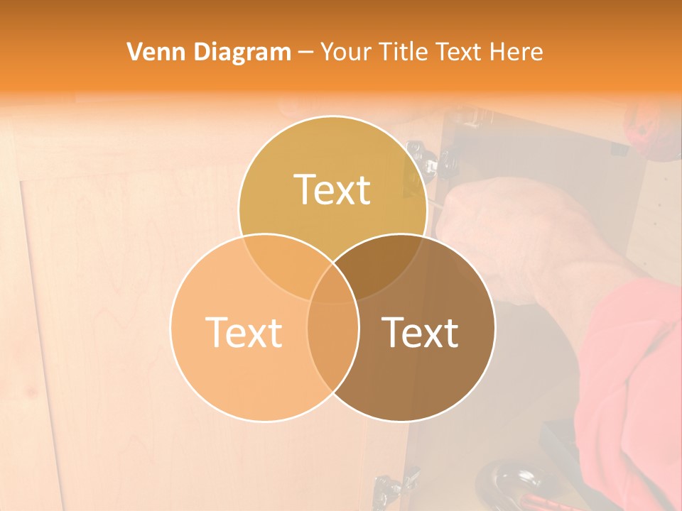 A Person Opening A Cabinet With A Wrench PowerPoint Template