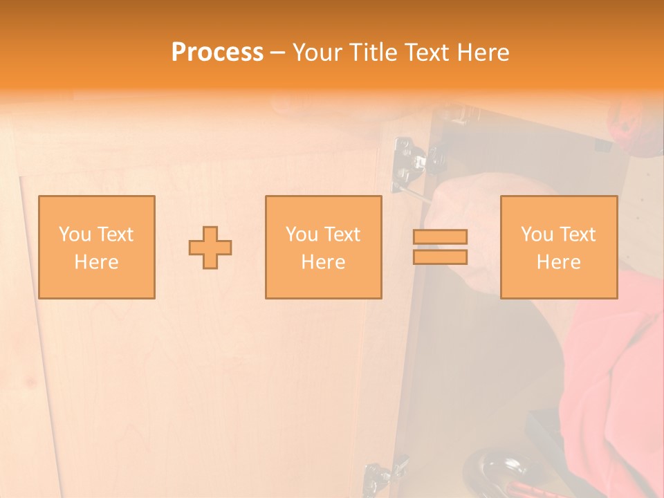 A Person Opening A Cabinet With A Wrench PowerPoint Template