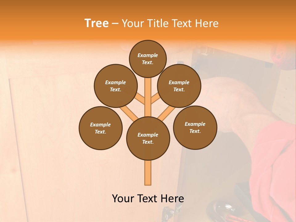 A Person Opening A Cabinet With A Wrench PowerPoint Template