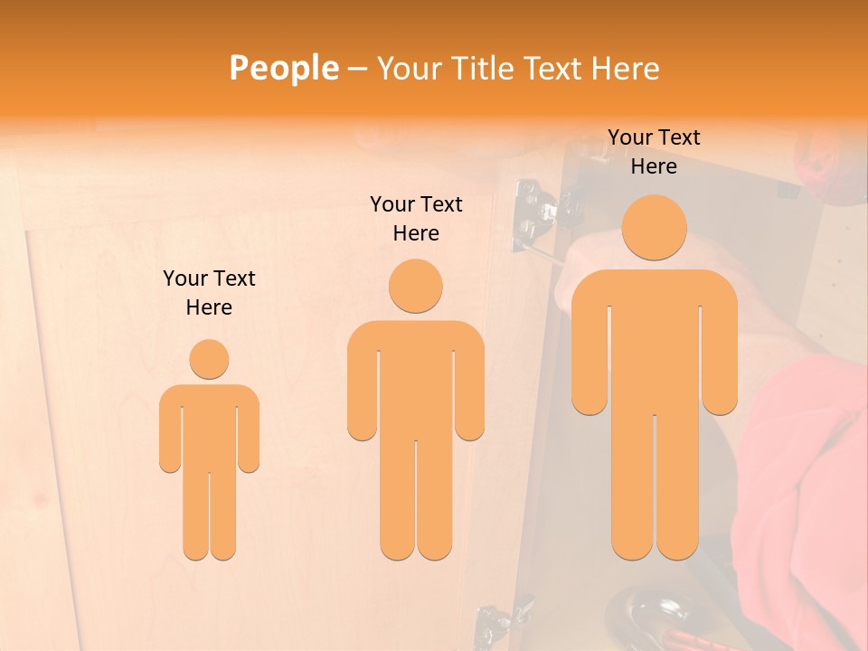 A Person Opening A Cabinet With A Wrench PowerPoint Template