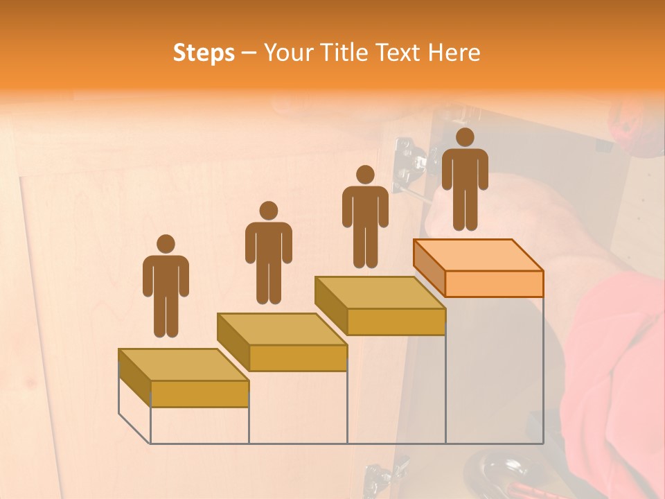 A Person Opening A Cabinet With A Wrench PowerPoint Template
