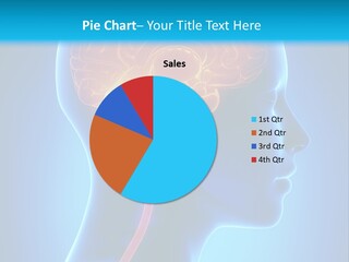 A Human Head With A Brain In The Middle Of It PowerPoint Template