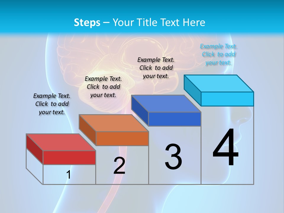 A Human Head With A Brain In The Middle Of It PowerPoint Template