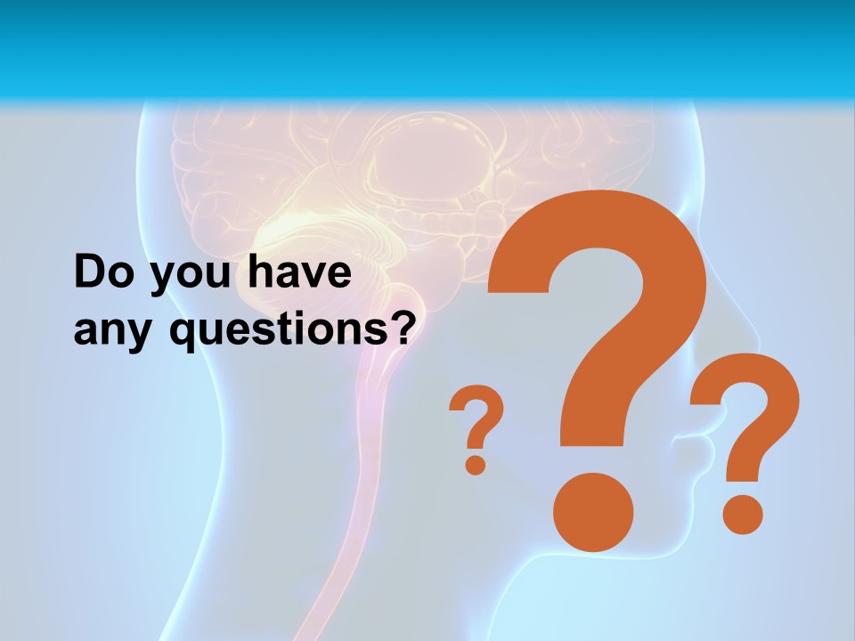 A Human Head With A Brain In The Middle Of It PowerPoint Template