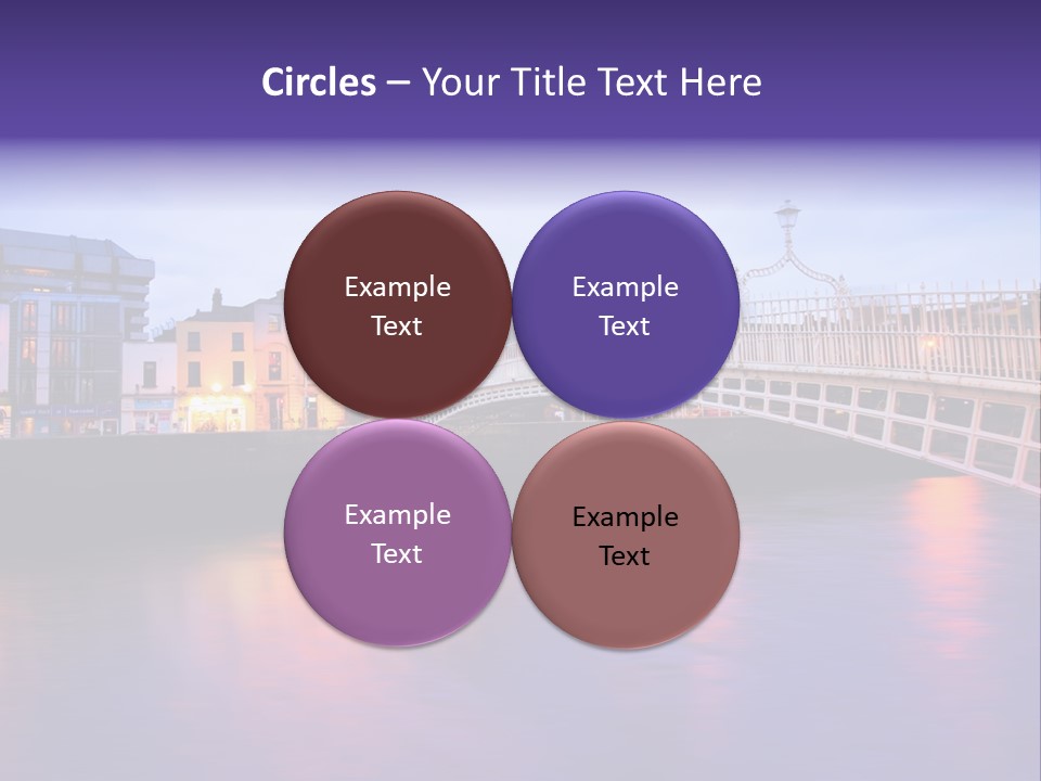 A Bridge Over A Body Of Water With Buildings In The Background PowerPoint Template