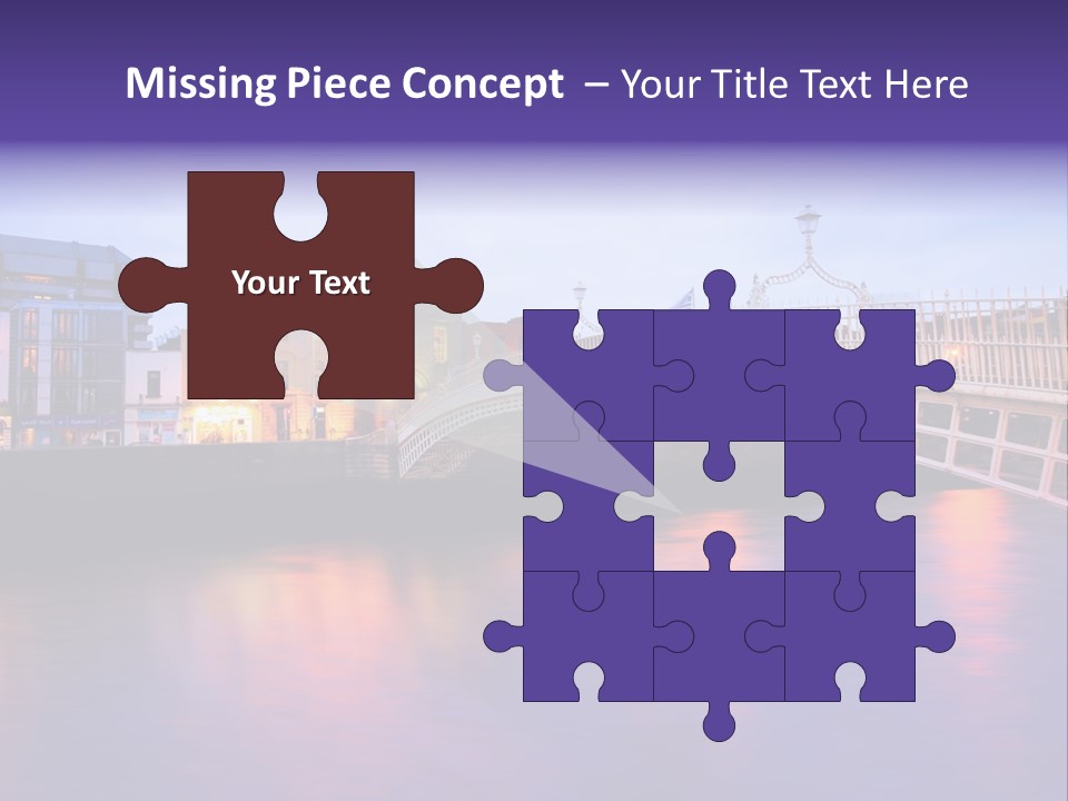 A Bridge Over A Body Of Water With Buildings In The Background PowerPoint Template