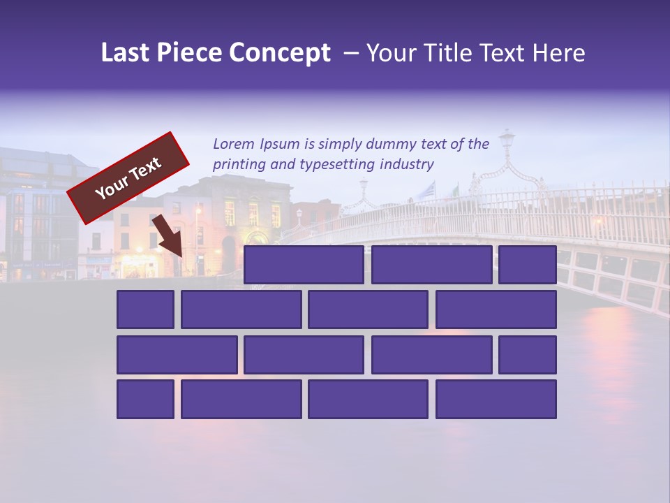 A Bridge Over A Body Of Water With Buildings In The Background PowerPoint Template