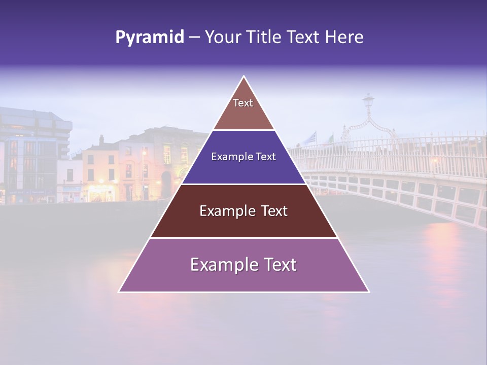 A Bridge Over A Body Of Water With Buildings In The Background PowerPoint Template