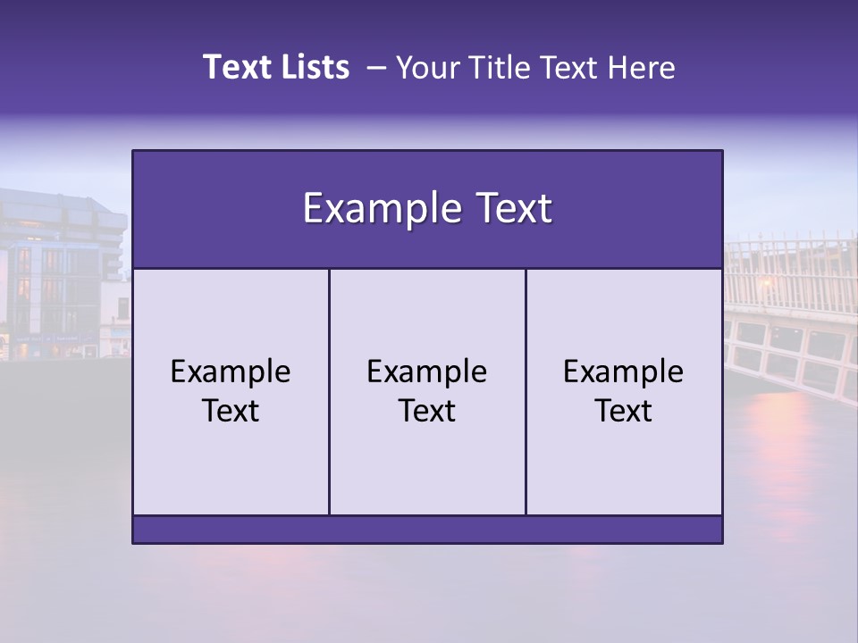 A Bridge Over A Body Of Water With Buildings In The Background PowerPoint Template