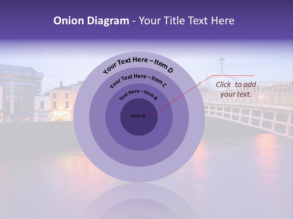 A Bridge Over A Body Of Water With Buildings In The Background PowerPoint Template