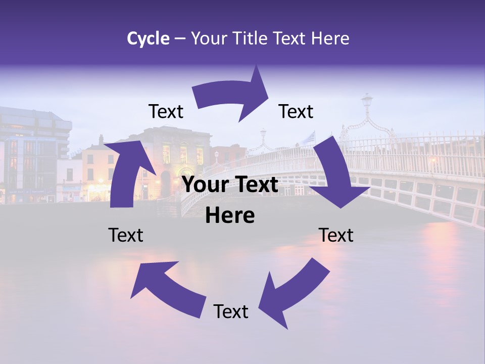 A Bridge Over A Body Of Water With Buildings In The Background PowerPoint Template