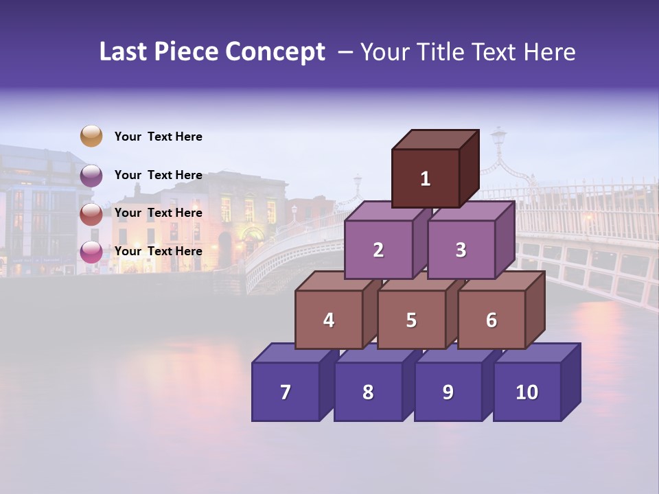A Bridge Over A Body Of Water With Buildings In The Background PowerPoint Template