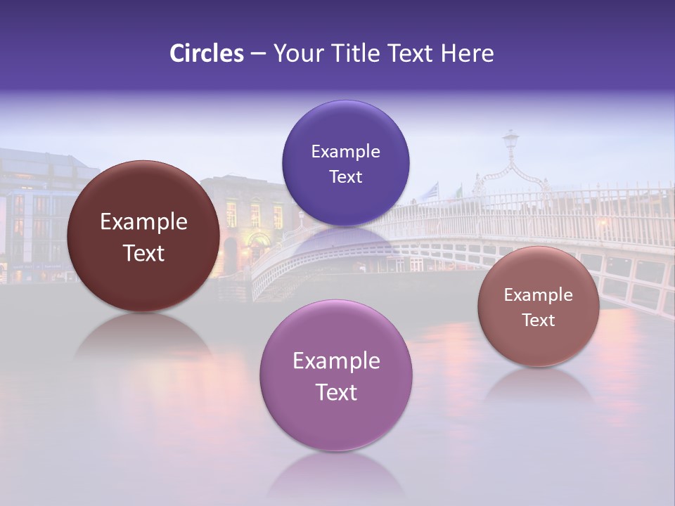 A Bridge Over A Body Of Water With Buildings In The Background PowerPoint Template