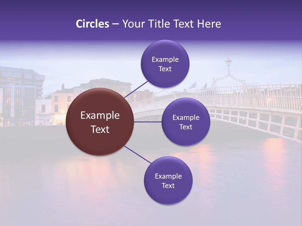 A Bridge Over A Body Of Water With Buildings In The Background PowerPoint Template