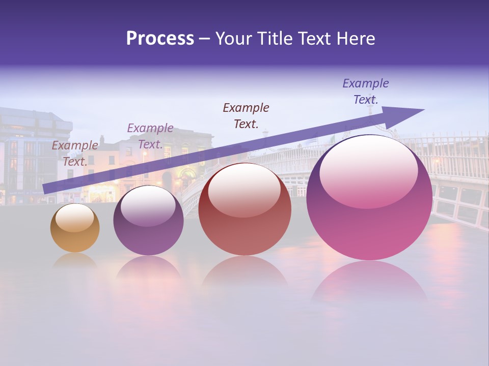 A Bridge Over A Body Of Water With Buildings In The Background PowerPoint Template