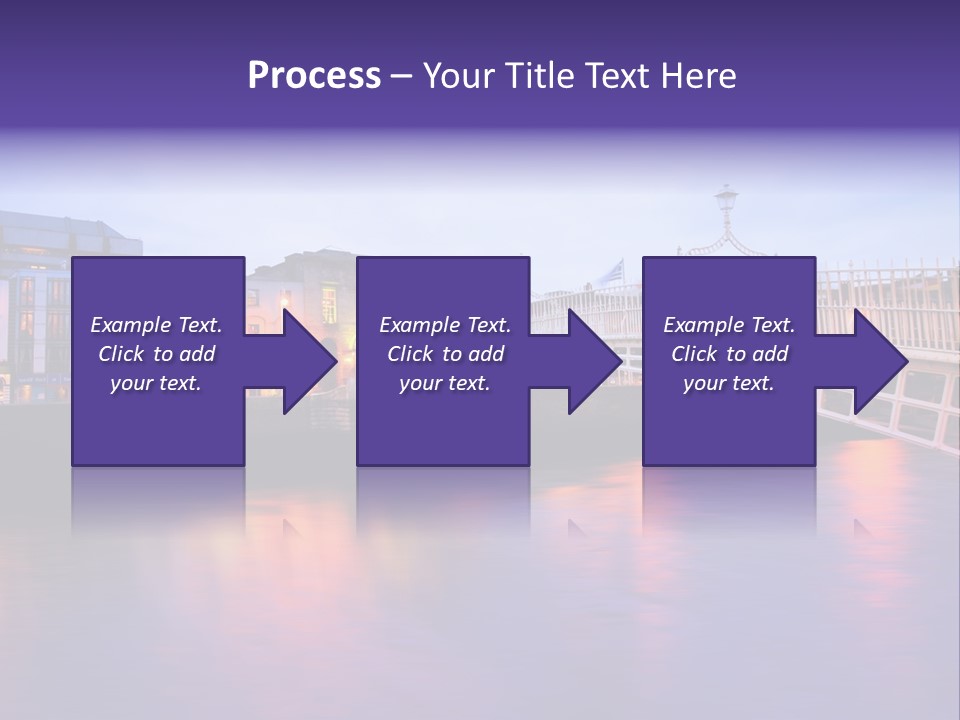 A Bridge Over A Body Of Water With Buildings In The Background PowerPoint Template