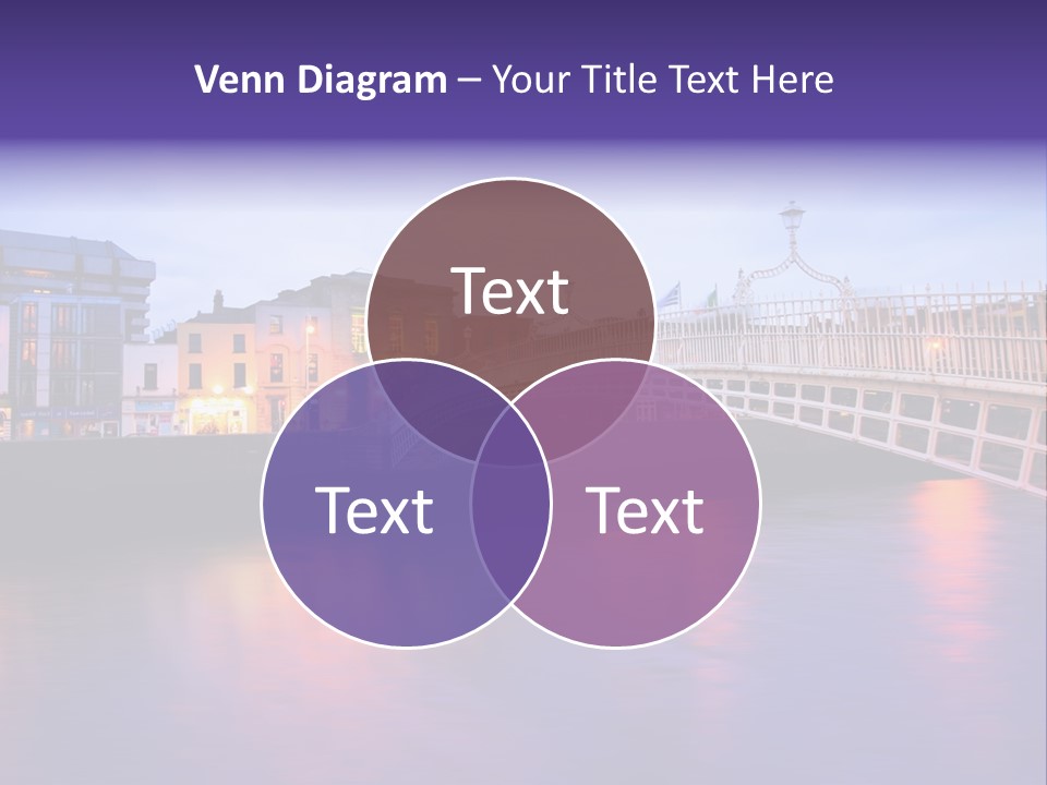 A Bridge Over A Body Of Water With Buildings In The Background PowerPoint Template