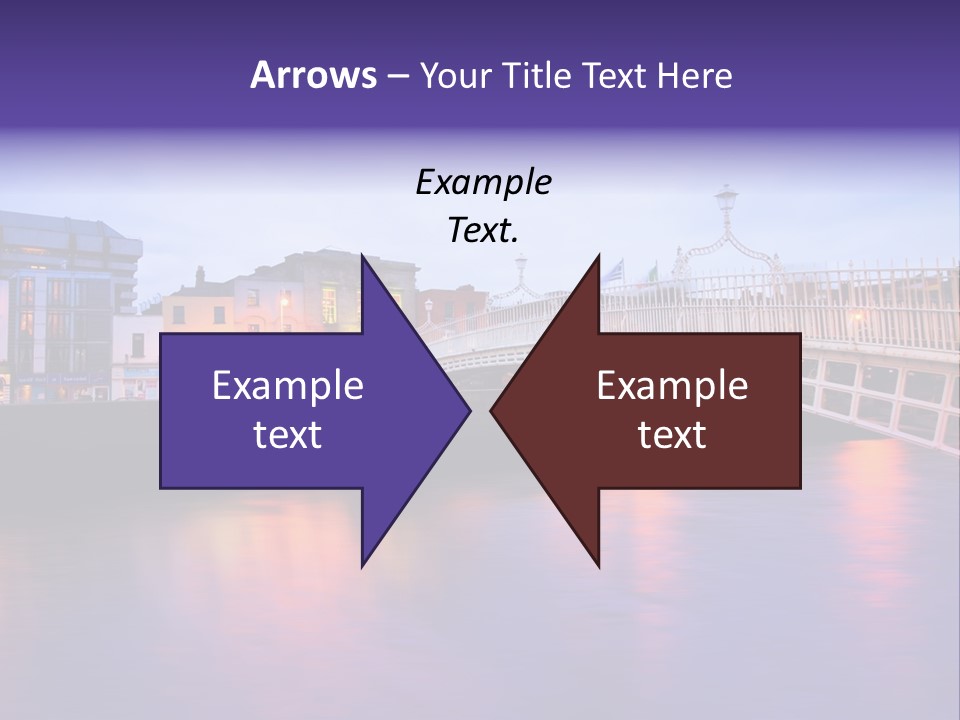A Bridge Over A Body Of Water With Buildings In The Background PowerPoint Template
