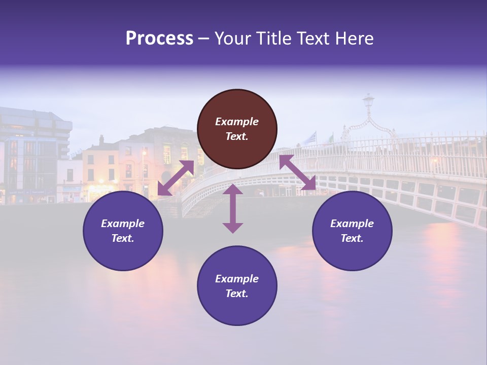 A Bridge Over A Body Of Water With Buildings In The Background PowerPoint Template