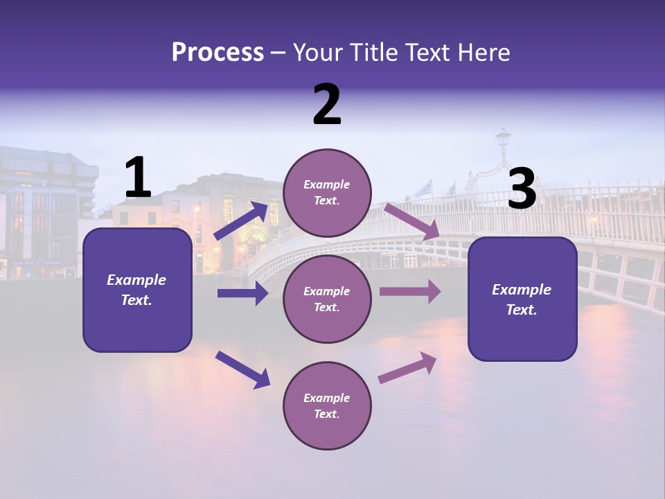 A Bridge Over A Body Of Water With Buildings In The Background PowerPoint Template