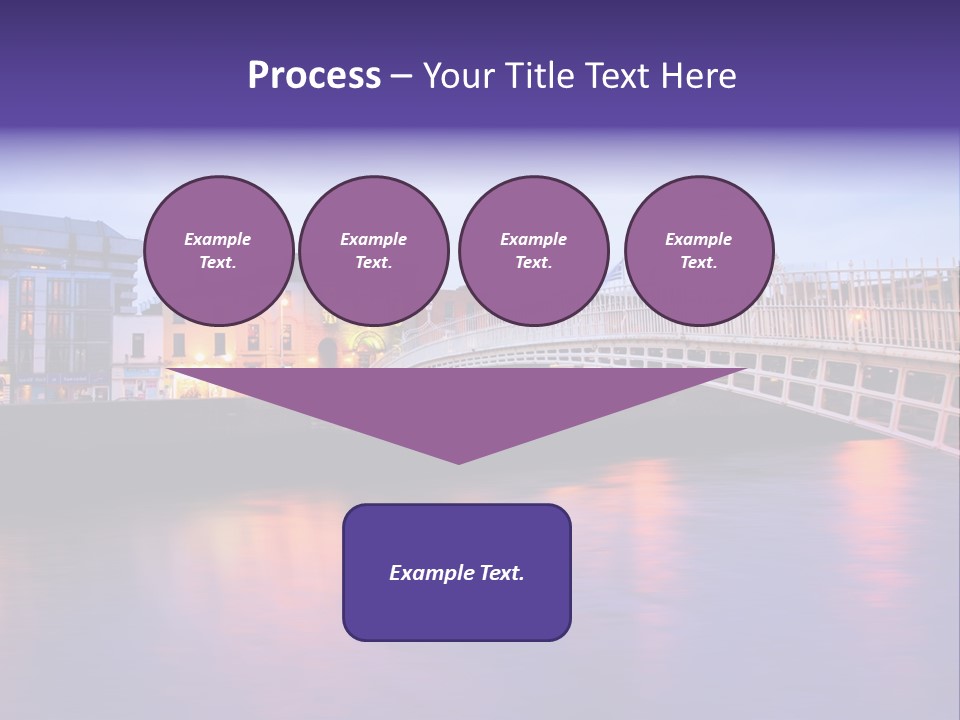 A Bridge Over A Body Of Water With Buildings In The Background PowerPoint Template
