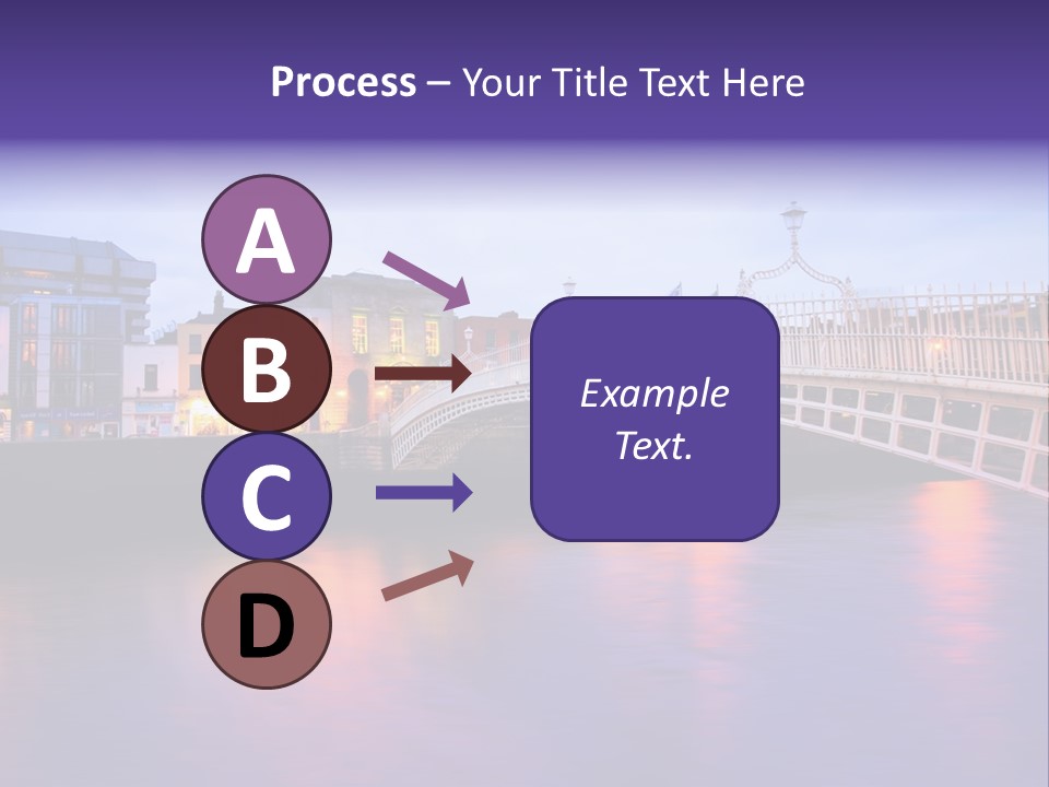 A Bridge Over A Body Of Water With Buildings In The Background PowerPoint Template
